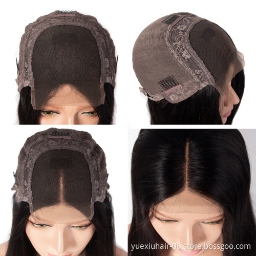 cheap wholesale Brazilian 100% Human Swiss HD Transparent Lace 5x5 Lace Glueless Virgin all density Hair Wigs for Black Women